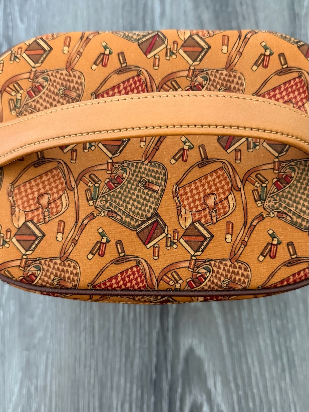 Rare Vintage Longchamp Printed Cosmetic Case/bag - Picture 6 of 6